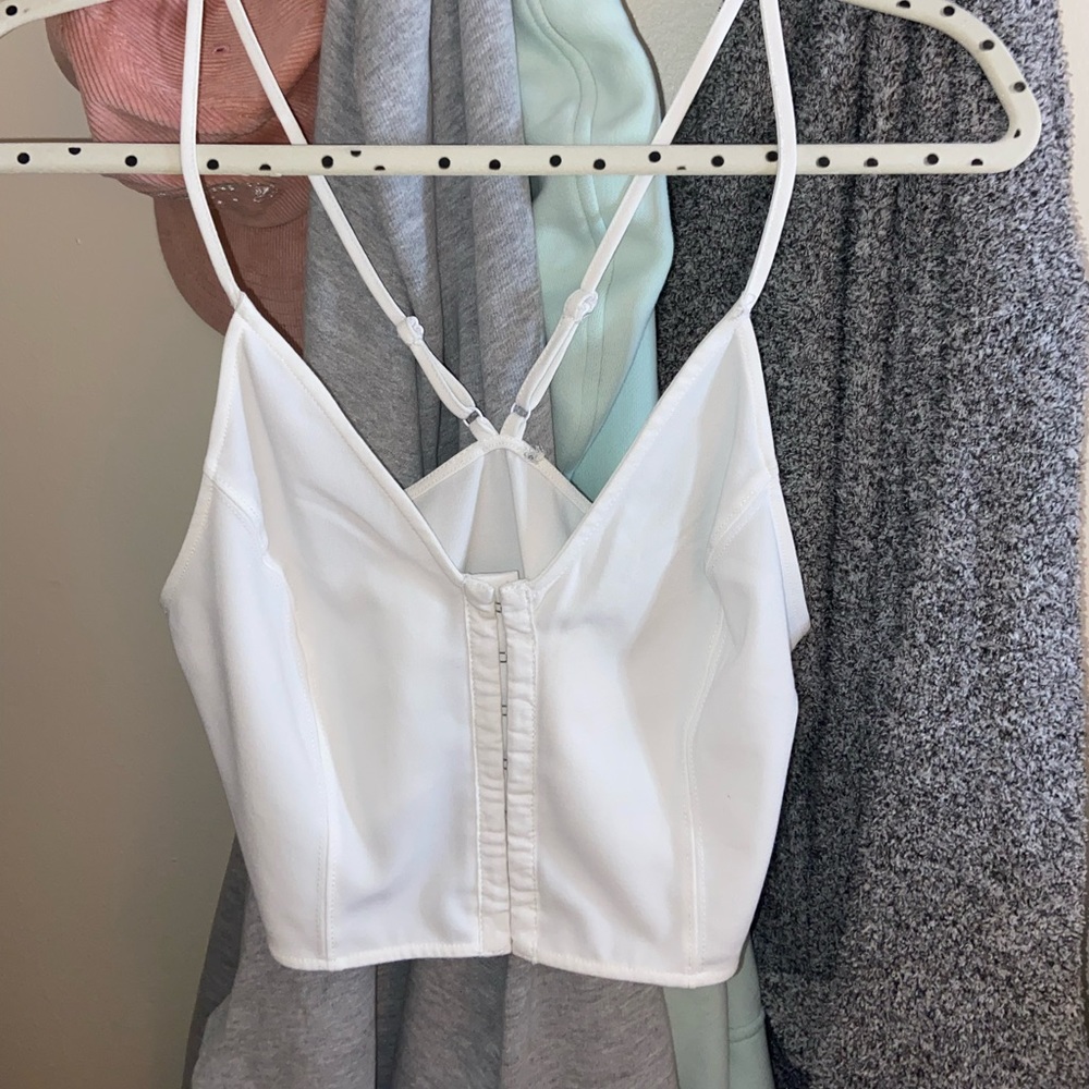 White crop top